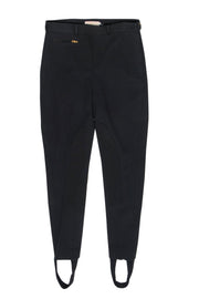 Current Boutique-Tory Burch - Black Skinny Stirrup Riding Pants Sz 6