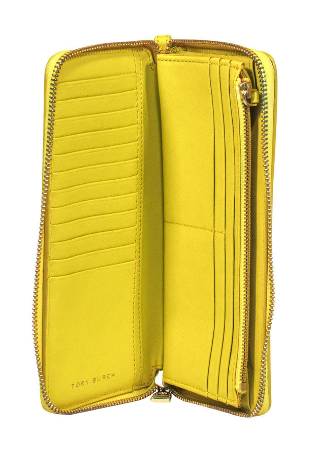 Current Boutique-Tory Burch - Bright Yellow Leather Clutch