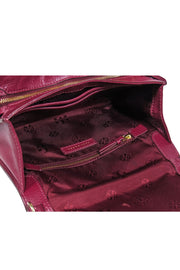 Current Boutique-Tory Burch - Burgundy Pebbled Leather Crossbody