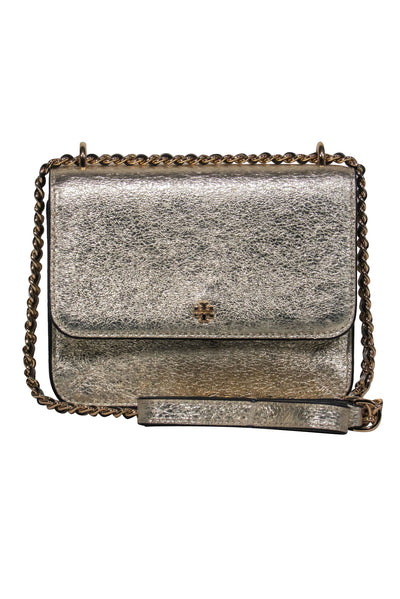 Current Boutique-Tory Burch – Gold Metallic Mini Crossbody Bag