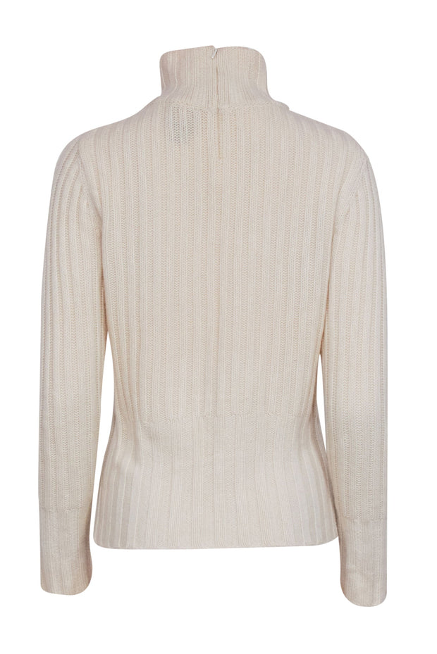 Current Boutique-Tory Burch - Ivory Cashmere Turtleneck Sweater Sz S