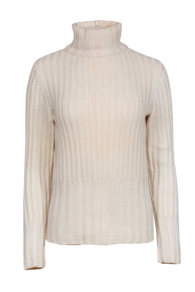 Current Boutique-Tory Burch - Ivory Cashmere Turtleneck Sweater Sz S