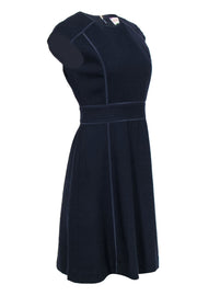 Current Boutique-Tory Burch - Navy A-Line Dress w/ Piping Sz 4