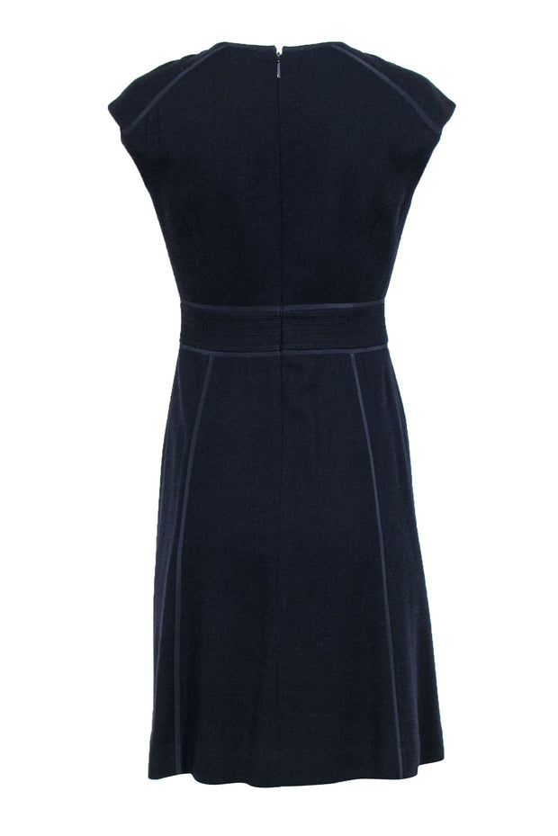 Current Boutique-Tory Burch - Navy A-Line Dress w/ Piping Sz 4