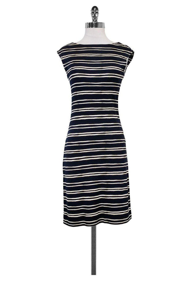 Current Boutique-Tory Burch - Navy Striped Dress Sz XS