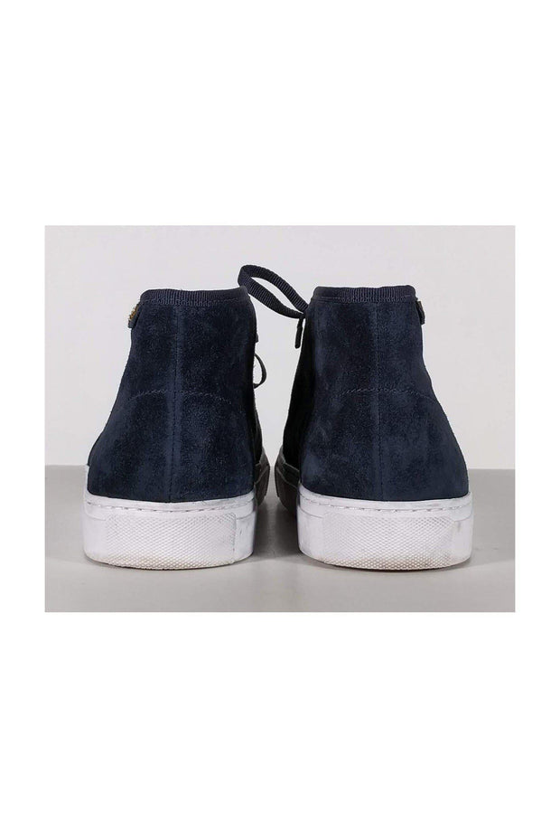 Current Boutique-Tory Burch - Navy Suede High Top Sneakers Sz 9.5