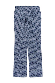 Current Boutique-Tory Burch - Navy & White Printed Skinny Pants Sz 2