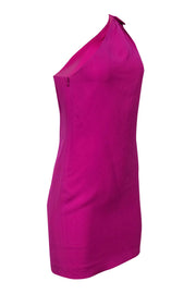 Current Boutique-Tory Burch - One-Shoulder Purple Shift Cocktail Dress Sz 2