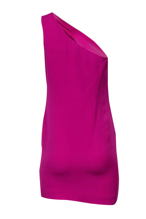 Current Boutique-Tory Burch - One-Shoulder Purple Shift Cocktail Dress Sz 2