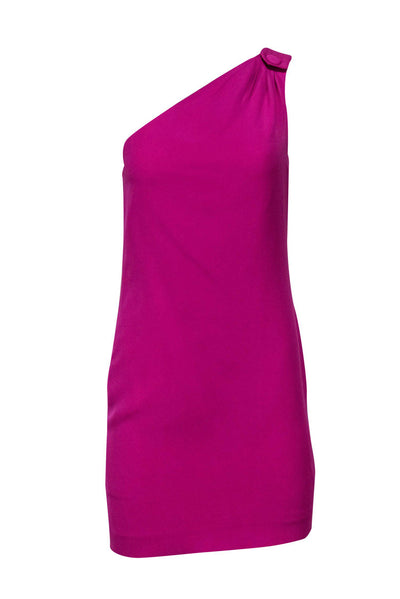 Current Boutique-Tory Burch - One-Shoulder Purple Shift Cocktail Dress Sz 2