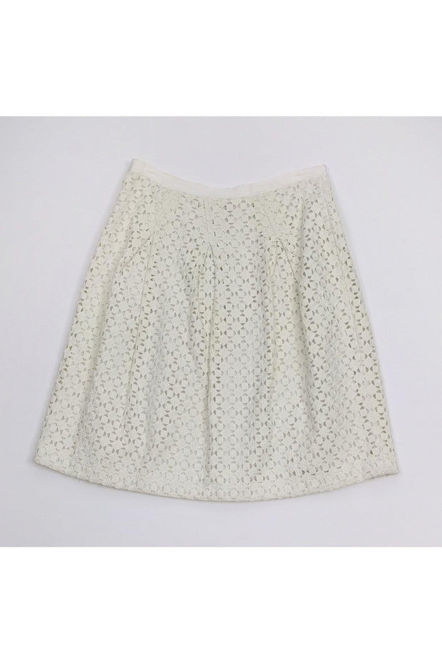 Current Boutique-Tory Burch - White Eyelet Skirt Sz 10