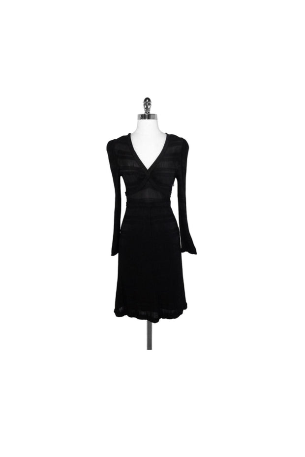 Current Boutique-Tracy Reese - Black Keyhole Back Dress Sz 2