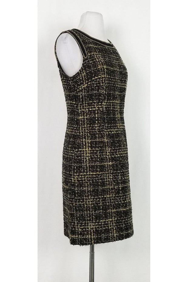 Current Boutique-Trina Turk - Black & Brown Tweed Dress Sz 6