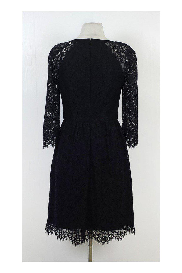 Current Boutique-Trina Turk - Black Lace Fit & Flare Dress Sz 2