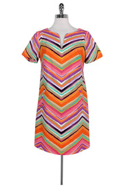 Current Boutique-Trina Turk - Bold Chevron Shift w/ Pockets Sz 8