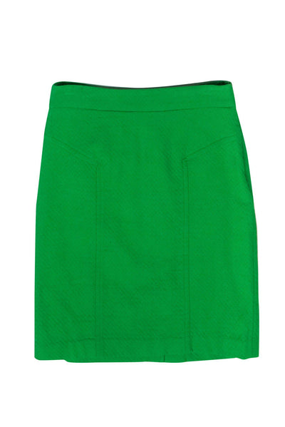 Current Boutique-Trina Turk - Bright Green Textured Pencil Skirt Sz 2