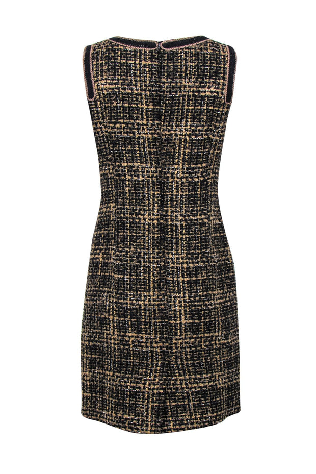 Current Boutique-Trina Turk - Brown & Tan Tweed Sheath Dress Sz 8