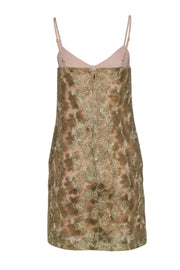 Current Boutique-Trina Turk - Embroidered Gilded Flower Sheath Dress Sz 2