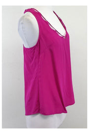 Current Boutique-Trina Turk - Fuchsia Silk Tank Sz L