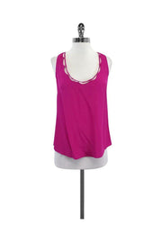 Current Boutique-Trina Turk - Fuchsia Silk Tank Sz L