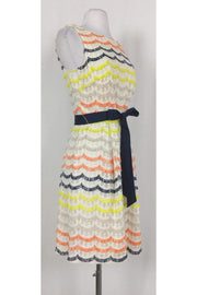 Current Boutique-Trina Turk - Multicolor Scalloped Party Dress Sz 4