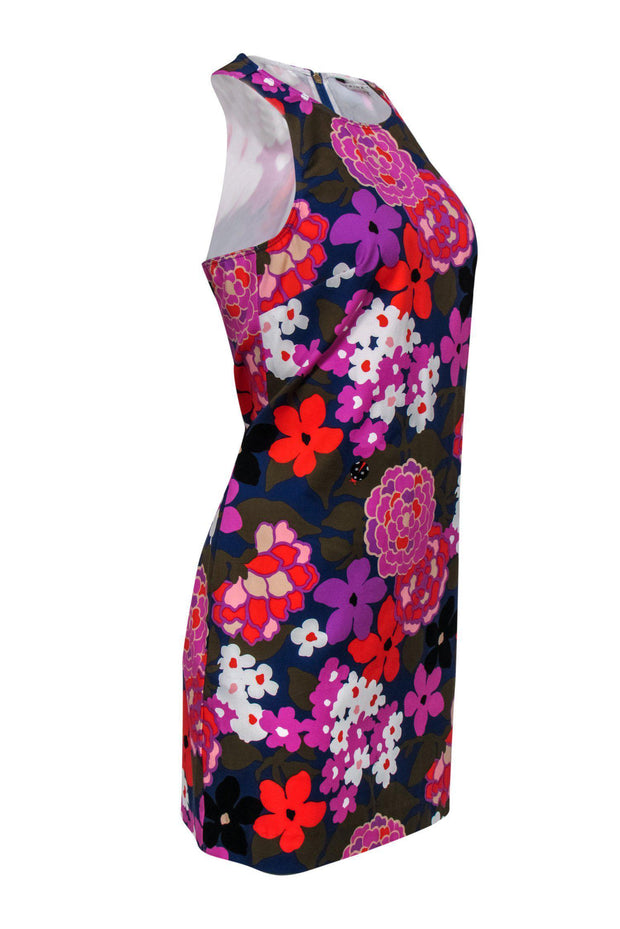 Current Boutique-Trina Turk - Multicolored Floral Sheath Dress Sz 6