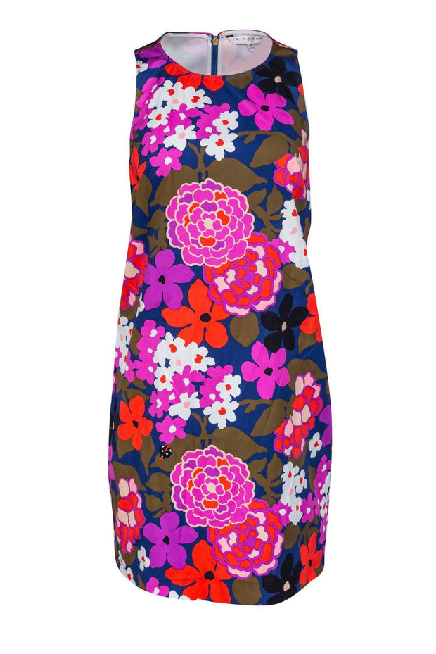 Current Boutique-Trina Turk - Multicolored Floral Sheath Dress Sz 6