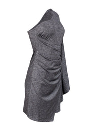 Current Boutique-Trina Turk - Silver One Shoulder Dress Sz 2