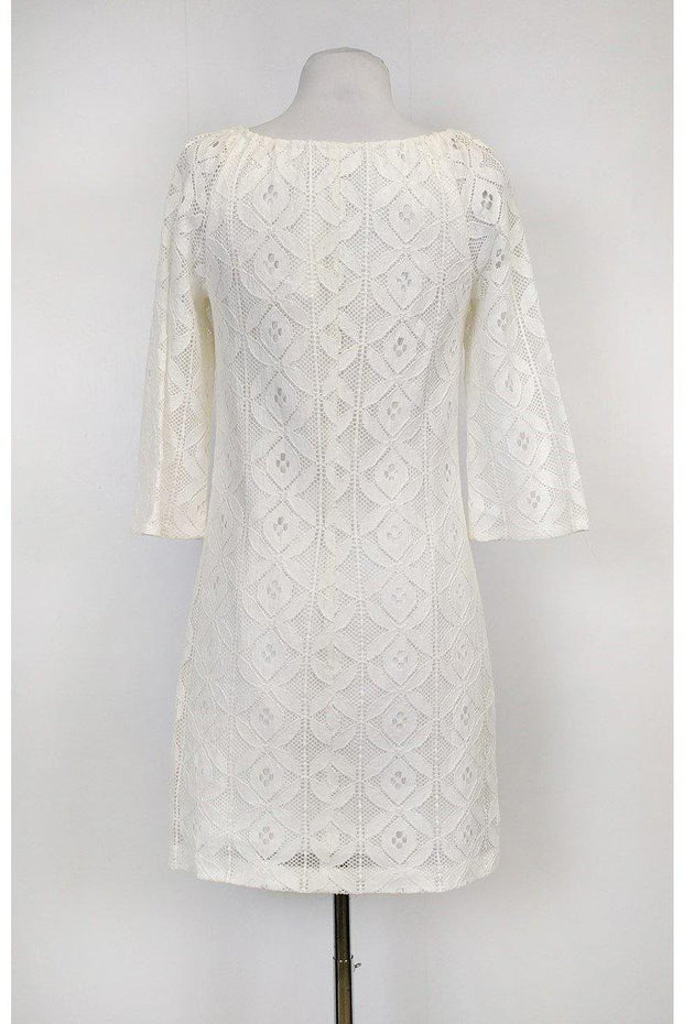Current Boutique-Trina Turk - White Lace Dress Sz 0