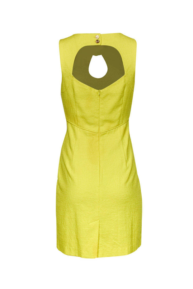 Current Boutique-Trina Turk - Yellow Cocktail Dress w/ Bow Sz 6