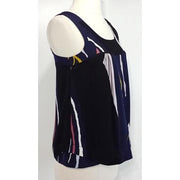 Current Boutique-Twinkle by Wenlan - Black & Navy Silk Tank Sz 0