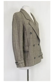 Current Boutique-Valentino - Grey Printed Blazer Sz 10