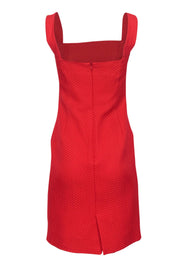 Current Boutique-Valentino - Red Woven Texture Sheath Dress Sz 4