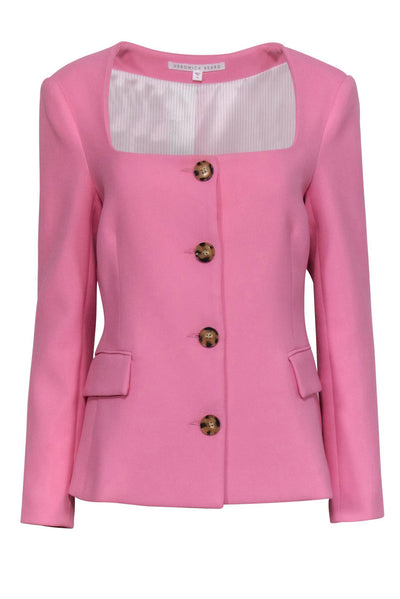 Current Boutique-Veronica Beard - Baby Pink Button-Up "Ria" Blazer Sz 10