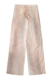 Current Boutique-Versace Jeans Couture - Beige Linen Blend Flared Trousers Sz 26