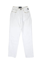 Current Boutique-Versace Jeans Couture - White High Rise Denim Skinny Jeans Sz XS