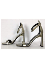 Current Boutique-Via Spiga - Silver Ankle Strap Sandals Sz 6