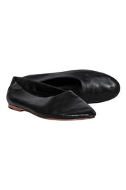 Current Boutique-Vince - Black Leather "Maxwell" Flats Sz 7