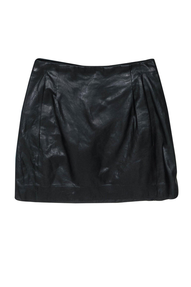 Current Boutique-Vince - Black Leather Miniskirt Sz 2