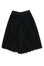 Current Boutique-Vince - Black Pleated Wide Leg Cropped Culottes Sz 4