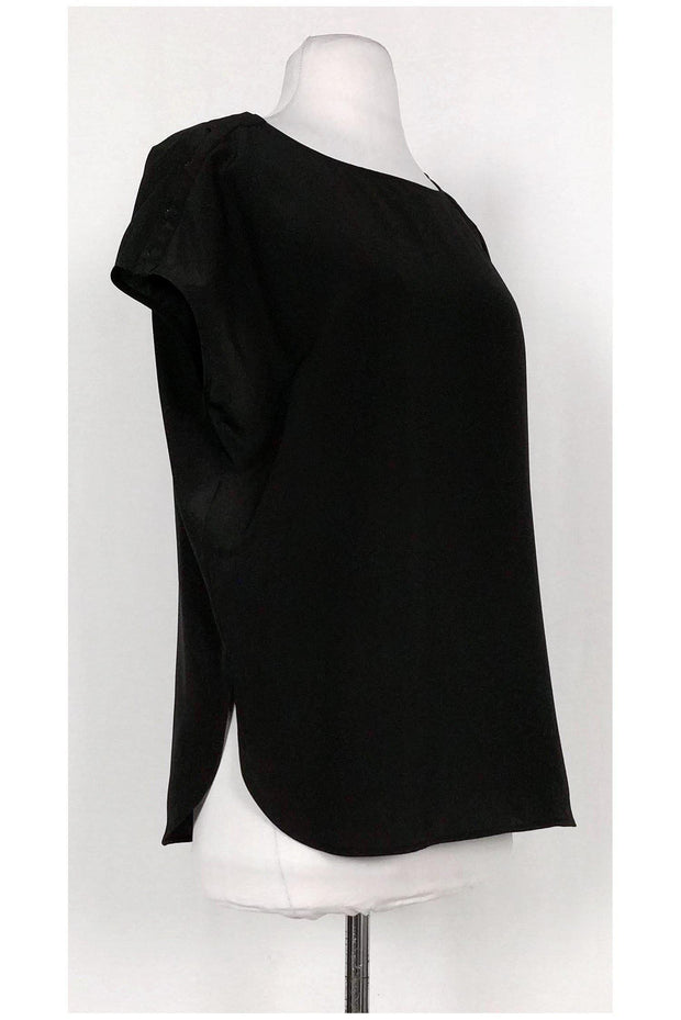 Current Boutique-Vince - Black Silk Oversized Top Sz XS