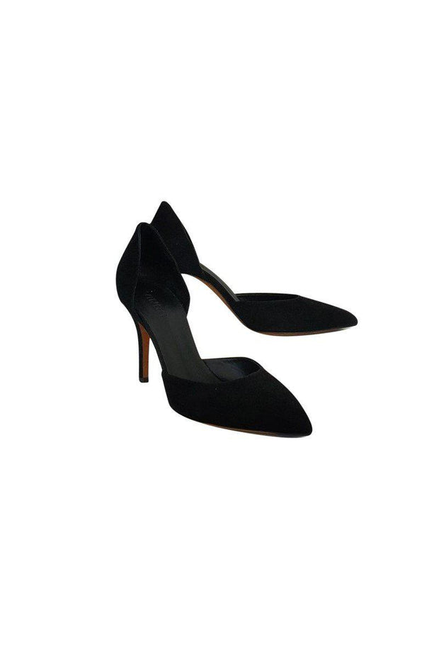 Current Boutique-Vince - Black Suede Cut-Out Heels Sz 9.5