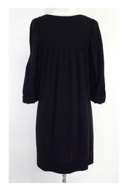 Current Boutique-Vince - Black Wool Shift Dress Sz M