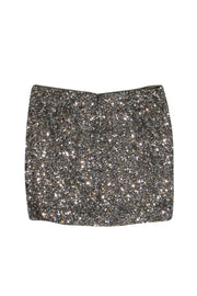 Current Boutique-Vince - Bronze, Pewter & Silver Sequin Miniskirt Sz 8