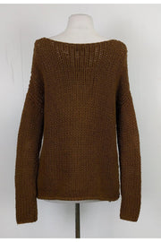 Current Boutique-Vince - Brown Open Knit Sweater Sz L