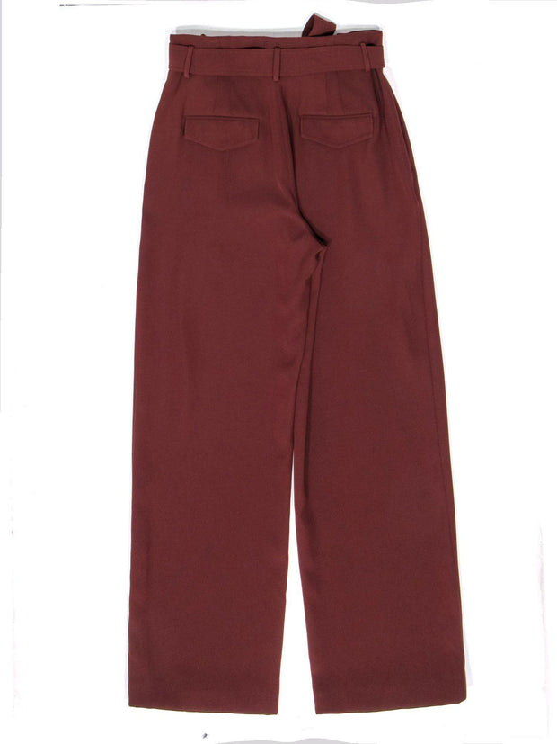 Current Boutique-Vince - Cognac Wide Leg Trousers w/ Tie Belt Sz 8