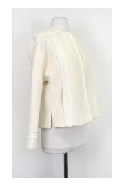 Current Boutique-Vince - Cream Slub Knit Open Jacket Sz 2