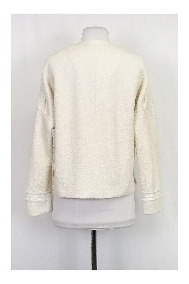 Current Boutique-Vince - Cream Slub Knit Open Jacket Sz 2