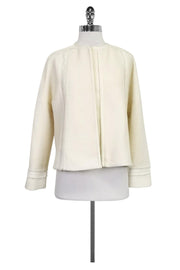 Current Boutique-Vince - Cream Slub Knit Open Jacket Sz 2