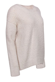 Current Boutique-Vince - Cream Textured Knit Wool Sweater Sz M